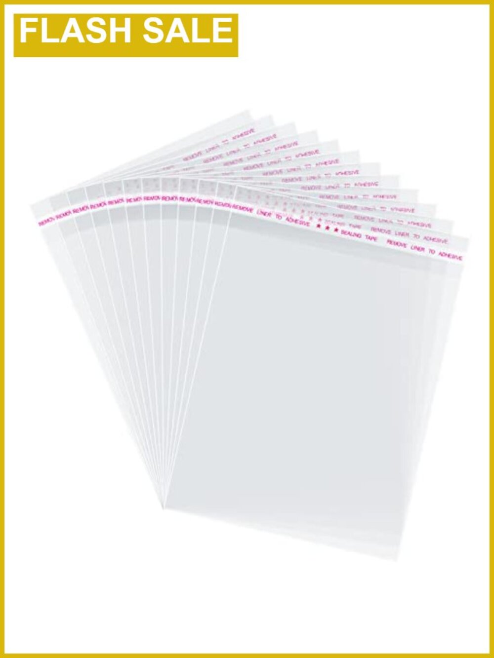 200 Clear Self Sealing Cellophane Treat Bags 5x7 Cookie Candy